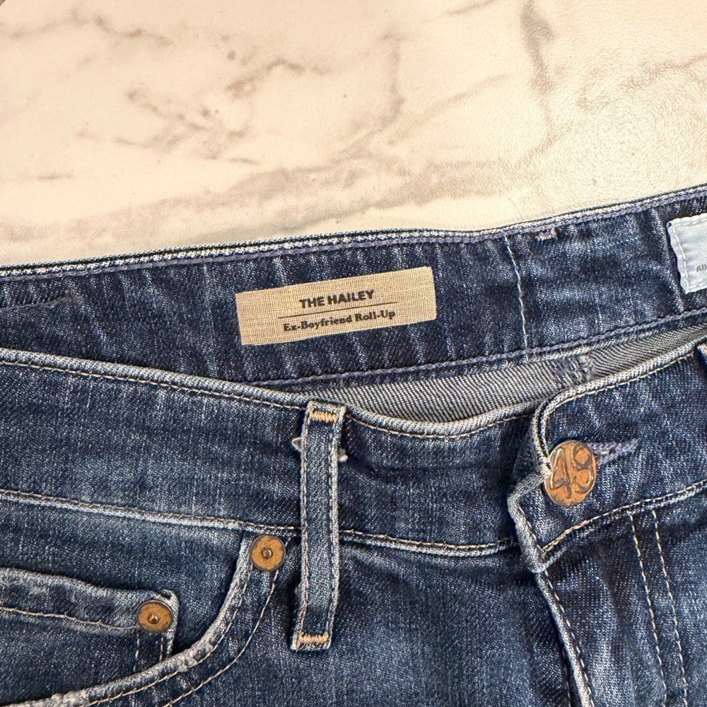 AG The Hailey Ex-Boyfriend Roll Up Jean Shorts - Picture 6 of 9